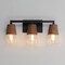 Maxim Lighting Carpenter 3-Light Bath Vanity, Walnut/Black 21623CLWNBK - alternate 4
